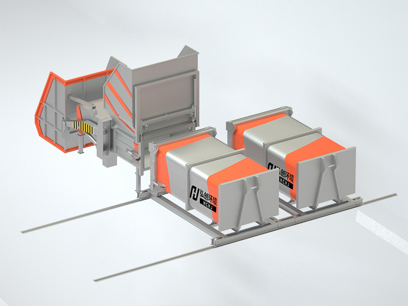 HC-FT02水平式平台上料 垃圾压缩机