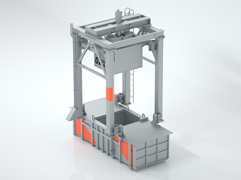 三缸四柱垂直 垃圾压缩中转站