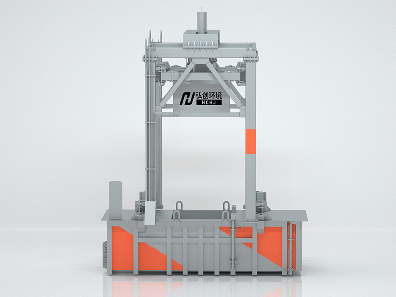 三缸四柱垂直 垃圾压缩中转站