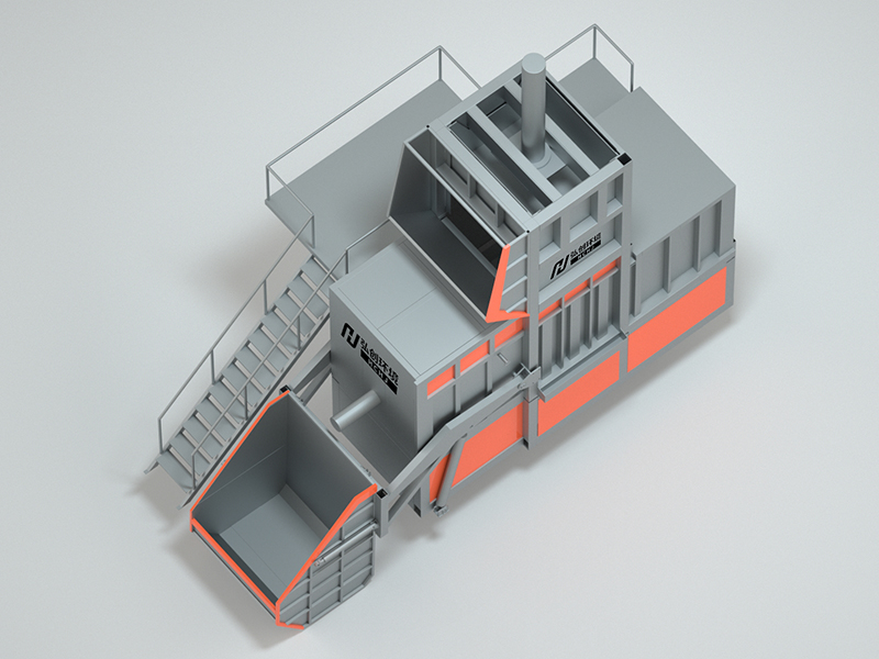 地面垂直悬空 垃圾压缩中转站